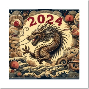 Year of the dragon 2024 Posters and Art